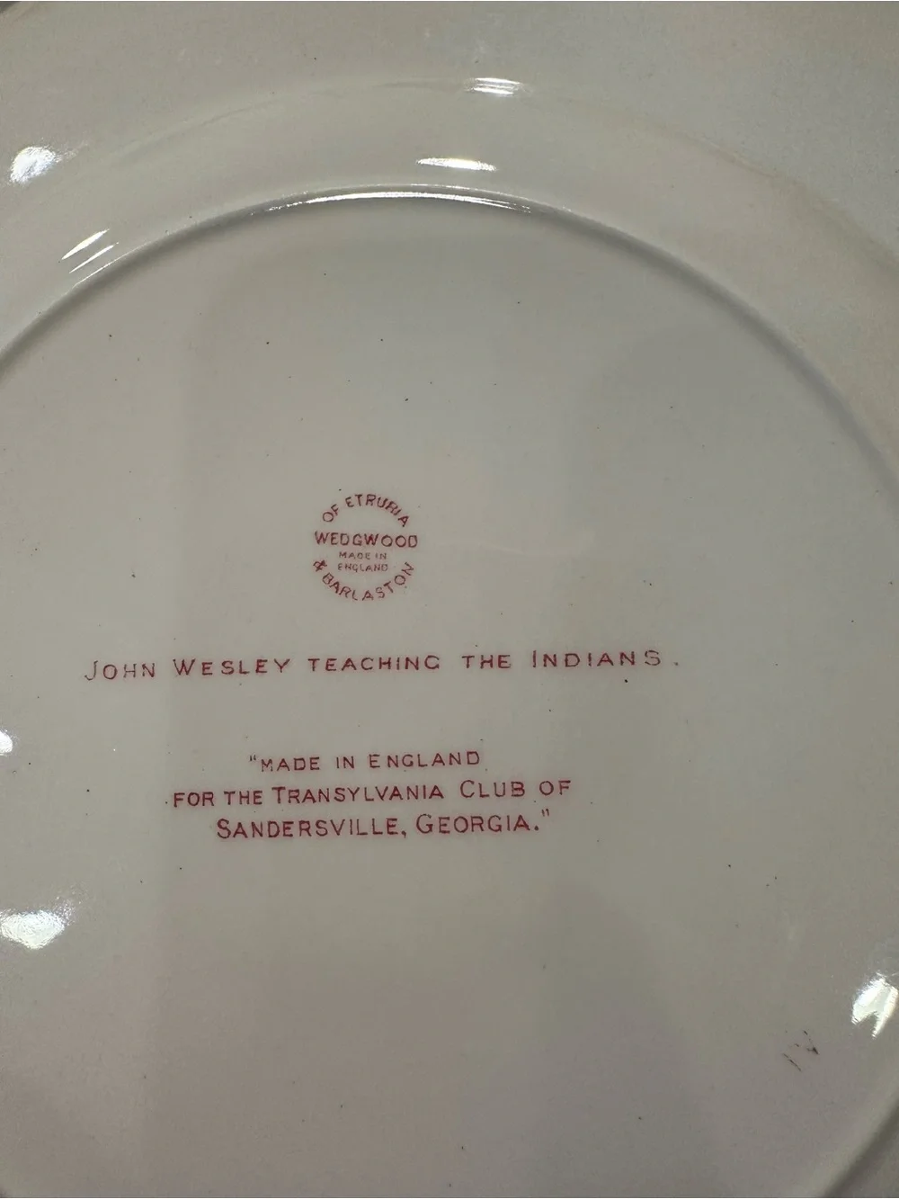 Wedgwood Georgia Historical Plates